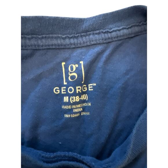 George 2 men’s long sleeve t shirts blue and red sz M - Picture 5 of 6